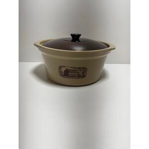 Vintage Amana Radarange Western Stoneware Country Cooker With Lid 4 Quart